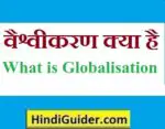 वैश्वीकरण क्या है,वैश्वीकरण का अर्थ एवं परिभाषा | What is Globalization in Hindi
