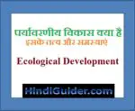 पर्यावरणीय विकास क्या है, तत्व और समस्याएं | Ecological Development in Hindi