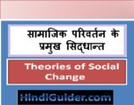 सामाजिक परिवर्तन के प्रमुख सिद्धांत | Theories of Social Change in Hindi