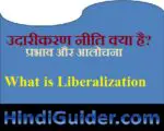 उदारीकरण की नीति क्या है?, प्रभाव तथा आलोचना | What is Liberalization in Hindi