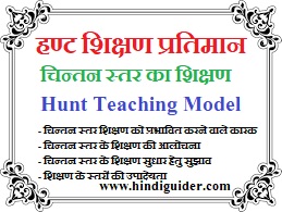 Read more about the article हण्ट शिक्षण प्रतिमान : चिन्तन स्तर का शिक्षण | Hunt Teaching Model in Hindi