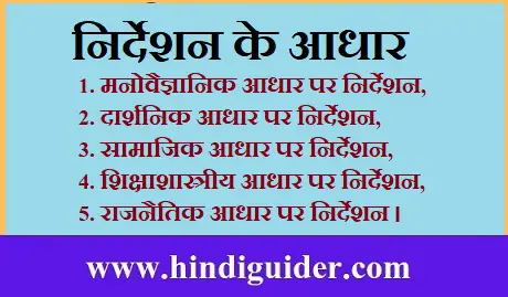 Read more about the article निर्देशन के आधार क्या है? समझाइए | Foundation Of Guidance in Hindi